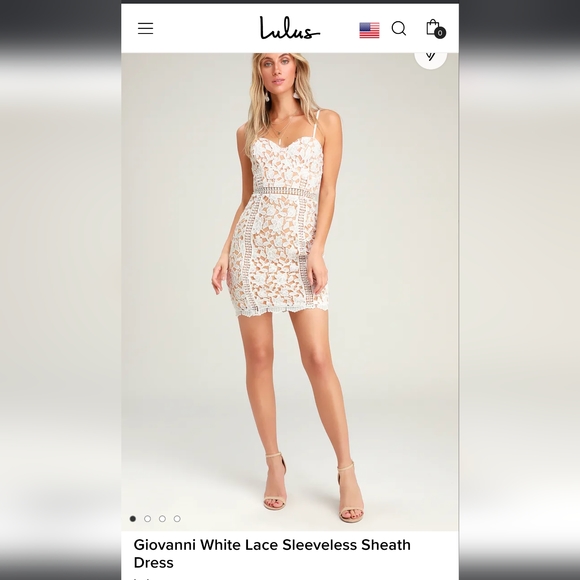 Lulus | Dresses | Nwt Lulus Lacy White Mini Dress | Poshmark